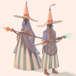 Final Fantasy Black Mages in Filipiniana