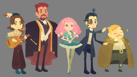 Founders character designs